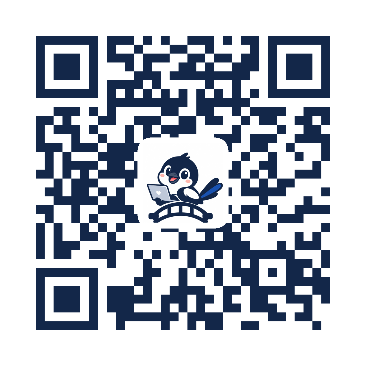 까치브릿지 사이트로 연결되는 QR 코드